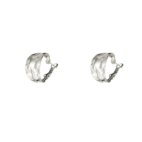Thin Hammered Hoop - 18mm - E66237-1 - RH