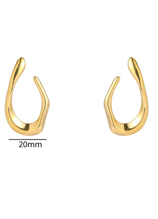 Flame Stud - E66295-2 - 14K