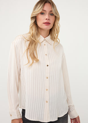 Blouse Striped W26.28721 Vanilla - Esqualo