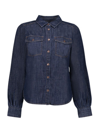 Geisha denimblouse Dark Blue Denim
