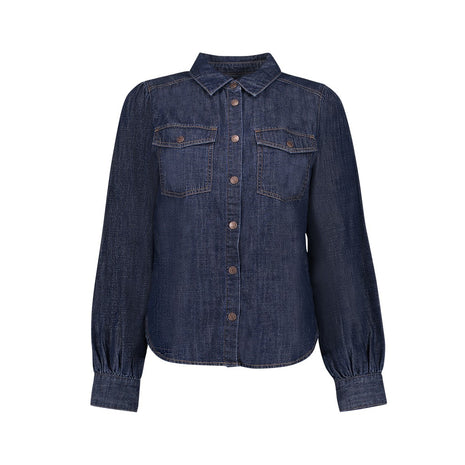 Geisha denimblouse Dark Blue Denim
