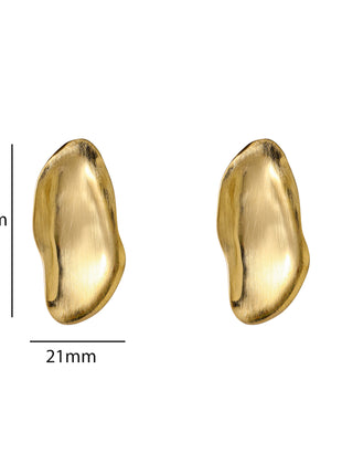 Matt Oister Stud - E66338-2 - 14K