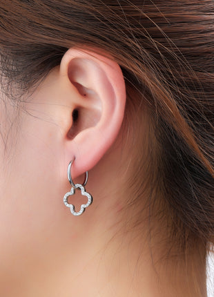 Sparkle Clover Hoop - E66287-1 - RH