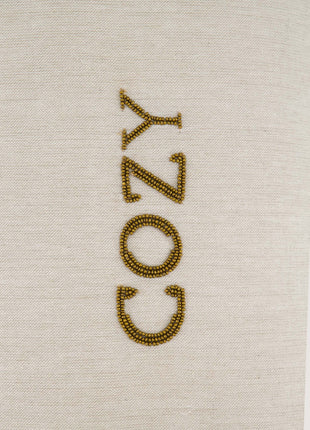Kussen Cozy borduursel detail - Zusss