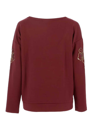 Signe Nature sweater Aubergine 848043 model