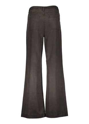 Geisha wide leg jeans Brown achterzijde
