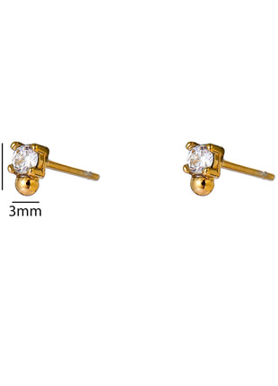 Sparkle Stud - E66176-2 - 14K