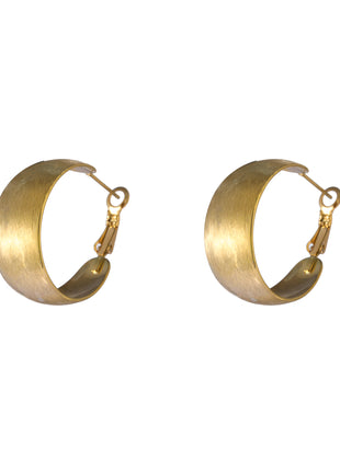 Matt Bold Hoop - 30 mm - E66335-2 - 14K