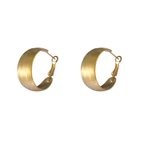Créoles Matt - 30 mm - E66335-2 - 14 carats
