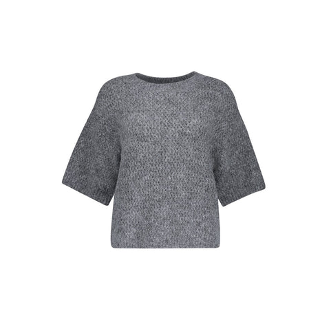 Geisha ajour trui Mid Grey