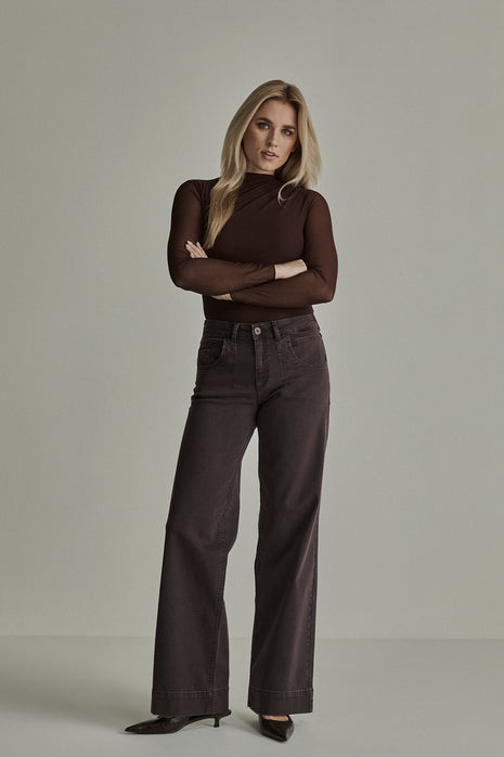Jeans Mira Deep Brown - Para Mi