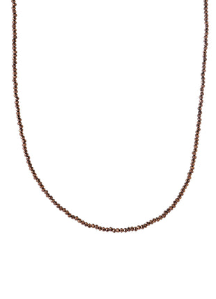 Small Beads Necklace - N66514-06 - Dark Brown