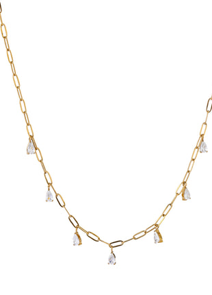 Sparkle Drops Necklace - N66423-2 - 14K