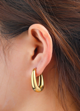 Bold Hoop - E66230-2 - 14K