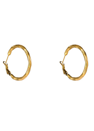 Hammered Hoop - 30mm - E66231-30-2 - 14K