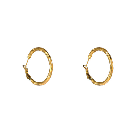 Hammered Hoop - 30mm - E66231-30-2 - 14K