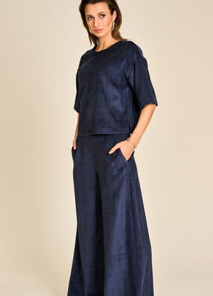 Due Amanti Branko smooth denim blouse