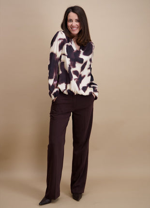 Blouse - 840377 - Bordeau beige