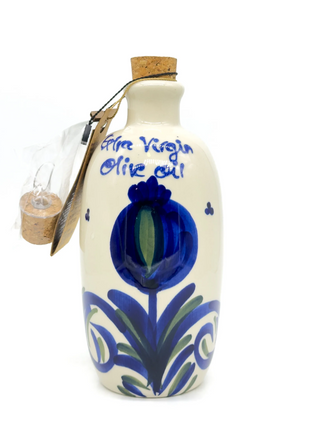 Beneoliva Ceramic Granadas - biologische Arbequina olijfolie in handgeschilderde keramische fles met granaatappels