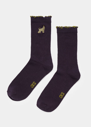 Sokken Ruffledog donkerblauw CKS