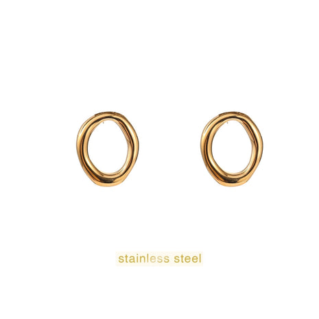 Grande boucle d'oreille ronde ouverte - E61246-2 - 14K