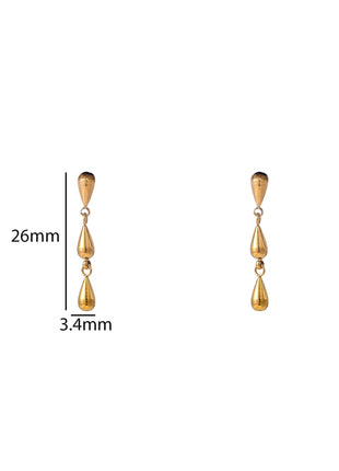 3drop Dangle - 14K - goud - Modeaccessoires - Juwelen - Oorbellen