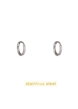 Small Sparkly Hoop - 1.6mmx6mm - E61064-1 - RH