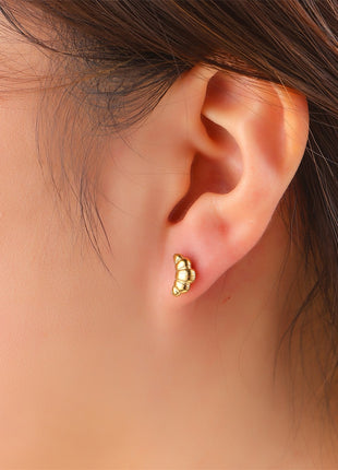Croissant Stud - E61037-2 - 14K
