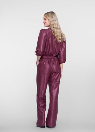 Geisha glitter jumpsuit 61856-45 Raspberry