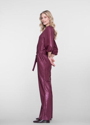 Geisha glitter jumpsuit 61856-45 Raspberry