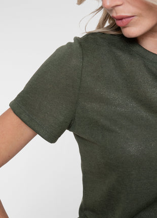Geisha T-shirt foil 62865-41 Olive