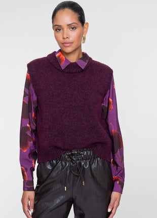 Geisha gebreide spencer 64885-23 Mauve