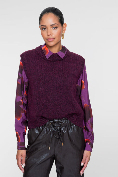 Geisha gebreide spencer 64885-23 Mauve