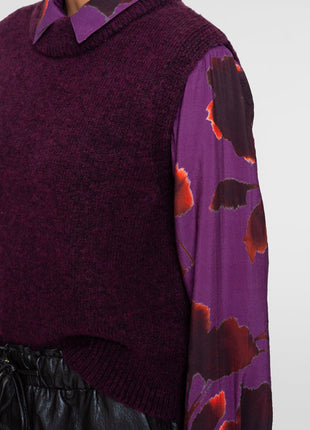 Geisha gebreide spencer 64885-23 Mauve