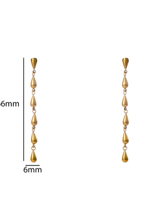 6drop Dangle - 14K goud - Modeaccessoires - Juwelen - Oorbellen