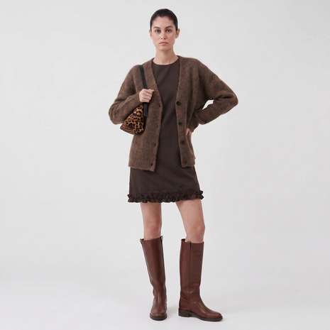 Cardigan Anaia bruin - Artlove