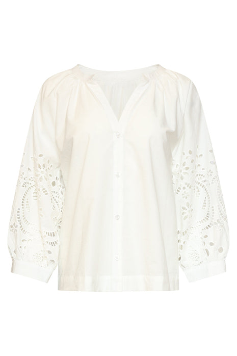 Bluse mit Stickerei - 26338