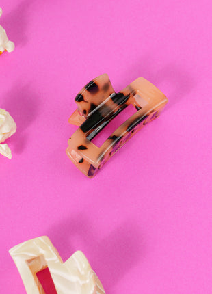 Bo mini rechthoekige clip marmer beige