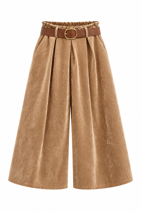 Broek - Culotte - Rib - Camel