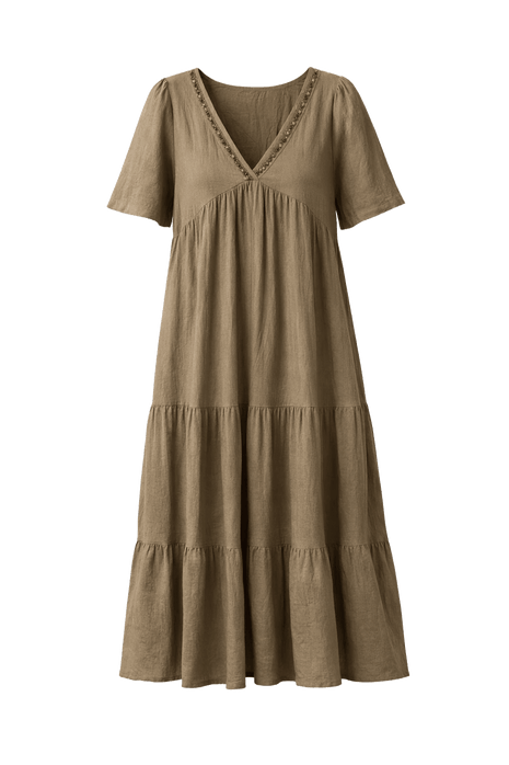 Jurk - Deliane - 80625.2 - Khaki by Artlove