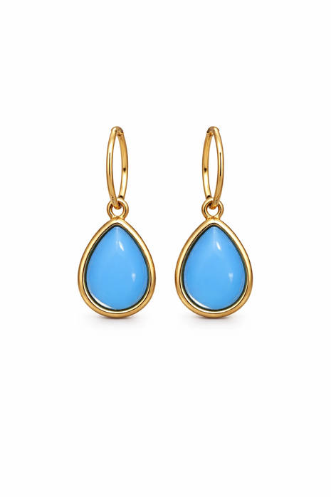 French Hook - E56381 - 14K + Blue by Day & Eve