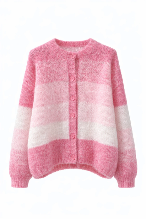 Gilet - 8358 - roze/off-white by JS Millenium