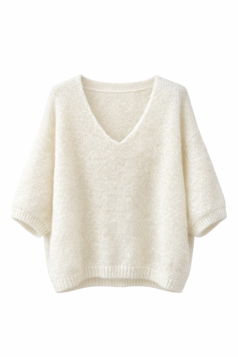 Pull - K/M - Casa A610 (off-white) by Just Women