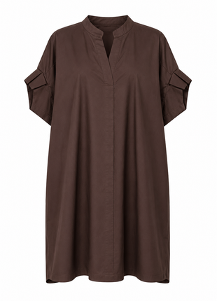 Jurk (korte mouw) - KC511 - choco