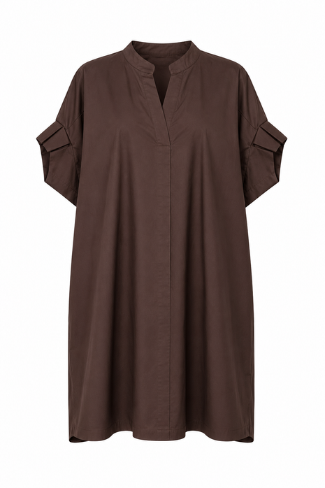 Jurk (korte mouw) - KC511 - choco