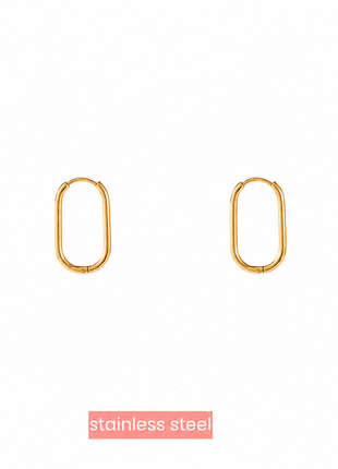 Oval Hoop - 2x10x15 mm - E3960-2 - 14K