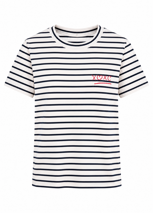 T-shirt - 'X0X0' (blauw)