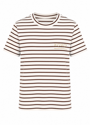 T-shirt - 'X0X0' (bruin)