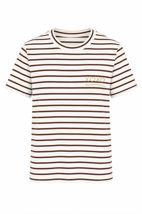 T-shirt - « X0X0 » (marron)