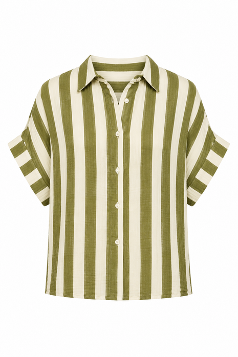 Blouse met streep (k/b)